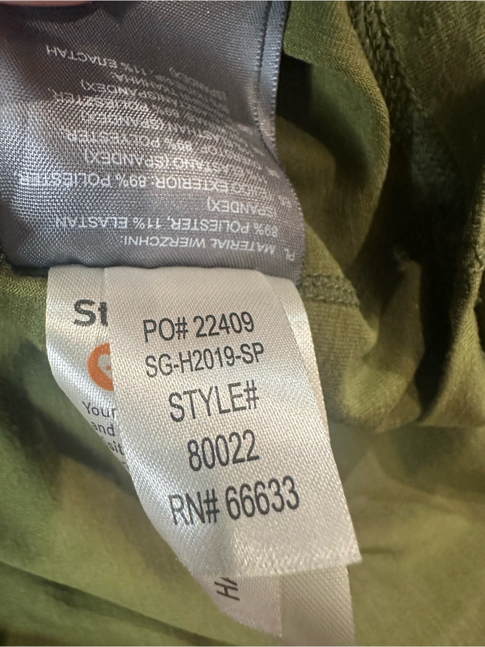 Men's Long-Sleeve Henley Shirt in Army Green - Picture 12 of 12